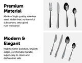 32 Piece Stainless Steel Cutlery Set Knives Fork Spoon Teaspoon