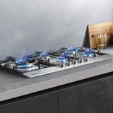 Comfee Gas Cooktop Stainless Steel 5 Burner Kitchen Gas Stove Cook Top NG LPG