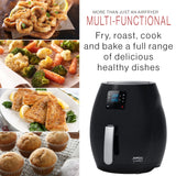 Kitchen Couture 7L Air Fryer Digital Low Fat Oil Free Rapid Healthy Deep Cooker 7 Litre Black