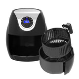 Kitchen Couture Digital Air Fryer 7L LED Display Low Fat Healthy Oil Free Black 7 Litre Black