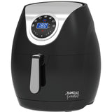 Kitchen Couture Digital Air Fryer 7L LED Display Low Fat Healthy Oil Free Black 7 Litre Black