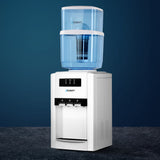 Devanti 22L Bench Top Water Cooler Dispenser Filter Purifier Hot Cold Room Temperature Three Taps